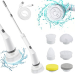 Brosse rotative électrique pour joints de carrelage mop avec 6 embouts tornado