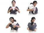 Baby sling baby carrier breathable fabric knotted