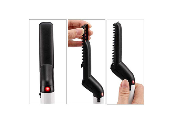 Lisseur barbe et cheveux peigne brosse