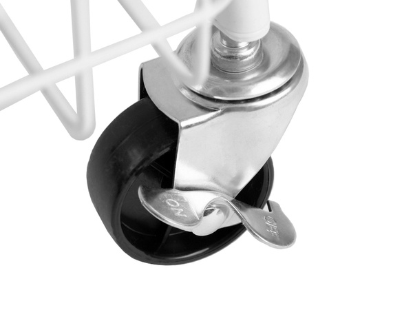 Lentyna virtuvės vonios kambario spintelė ant ratukų metalinis stovas trijų lygių 3