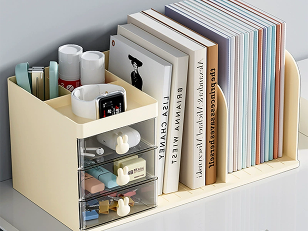Cabinet organiser desk organiser bookshelves small items drawers