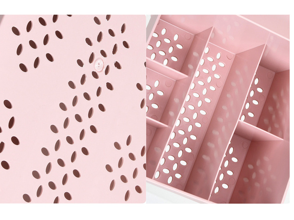 Sicriu cosmetice organizator bijuterii container cu două sertare