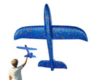 Avión azul styropian glide big styropian 47c