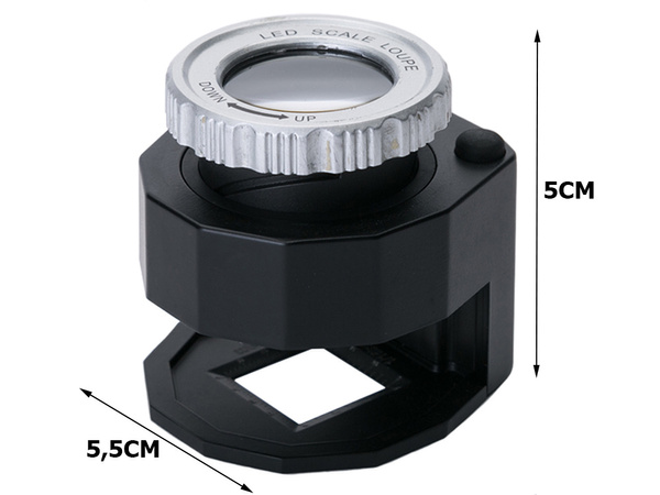 Juwelierlupenmikroskop 30x 3 led uv cartridge