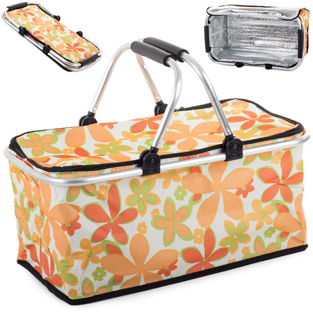 Thermal picnic basket shopping basket