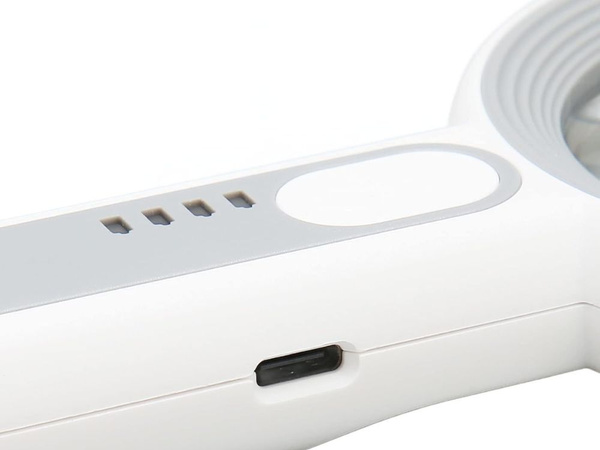 Beleuchtete leselupe 5-12x mit led-beleuchtung