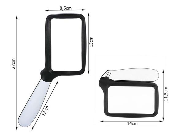 Nagyító 3x led megvilágítással