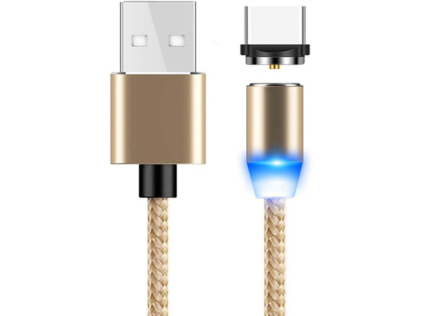 Magnetický nabíjací kábel 3w1 micro typ-c usb lightning 1m