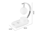 Rgb moonlight mit induktion ladegerät 10w led usb lautsprecher bluetooth