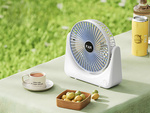 Stolní ventilátor bezdrátový usb tichý dobíjecí 3 režimy