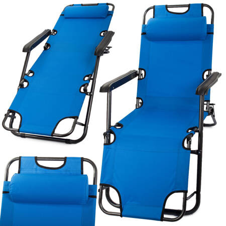 Faltbarer strandstuhl zero gravity 2in1 touristic chair