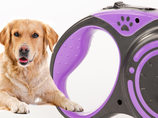 Lanyard automatic with locker block for dogs long strip 5m 15kg
