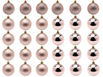 Pom de crăciun baubles 30pcs golden brilliant blinger mat