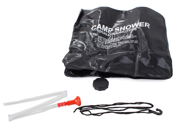 Ducha solar para camping 40l ducha turística de campaña con juego de mangueras