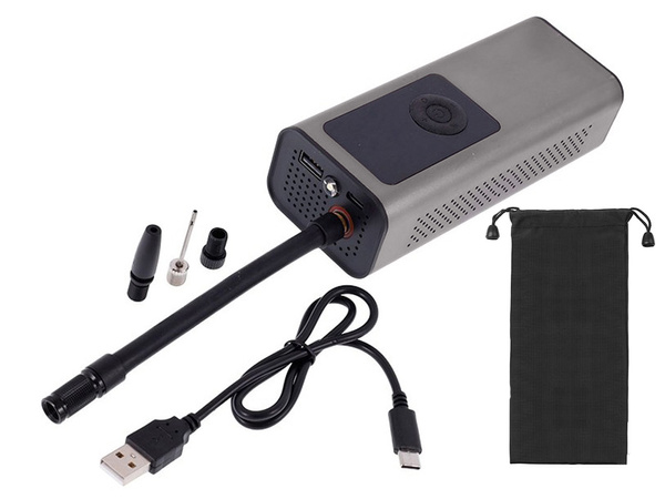 Batteriepumpe für fahrrad auto elektrischer kompressor 10 bar lcd