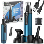 Ausu deguna trimmeris ausu matiņu noņemšanai uzacu skuveklis 3in1