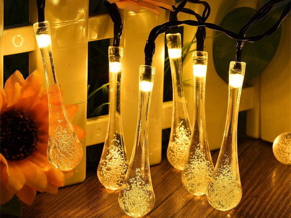 Solárne svetlá záhradné soplíkové girlandy terasa balkón 100 led
