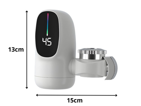 Elektrischer wassererhitzer für den wasserhahn lcd 3000 w durchfluss mit anzeige