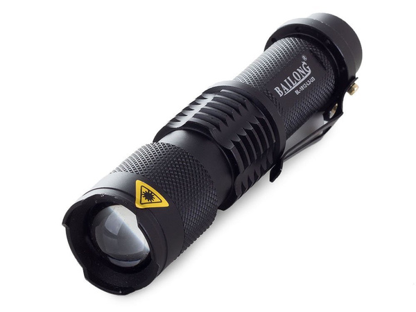 Bailong linterna táctica led cree zoom xm-l3-u3