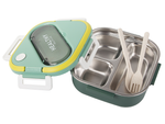 Breakfast box with compartments cutlery container lunchbox for microwave 1000ml
