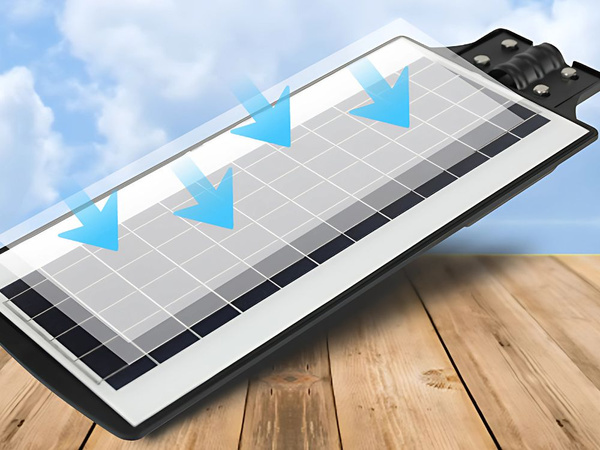 Lampadaire solaire lanterne led avec télécommande détecteur de mouvement et de crépuscule ip65