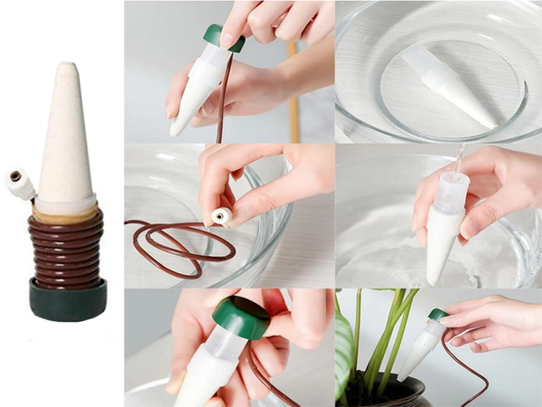 Puķu podiņu apūdeņošanas sistēma 2 x dozators