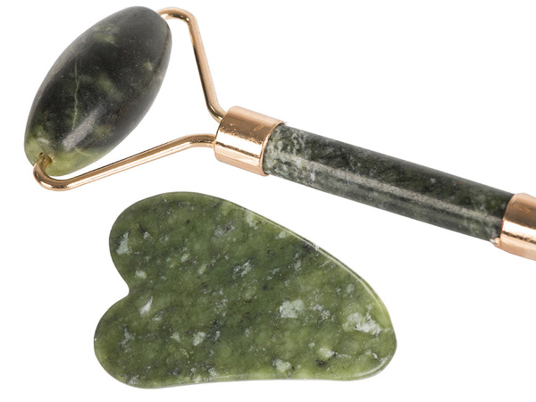 Rouleau de massage facial en jade plaque de rouleau