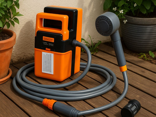 Ducha portátil eléctrica de turismo bomba usb camping coche