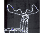 Reno luminoso 216 led decoración navideña con cabeza móvil gran jardín