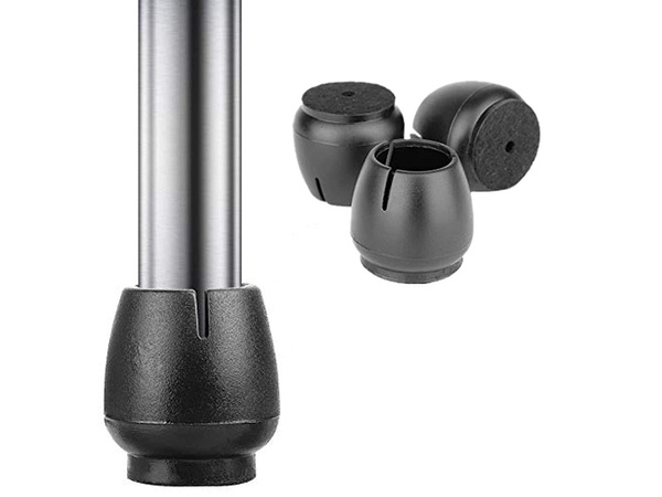 Krēslu kāju vāciņi filcs 12-16mm melns 16gab