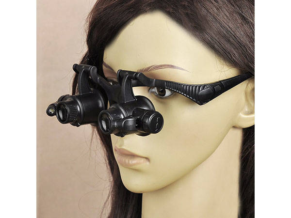 Reloj gafas lupa profe. Banda led 25x