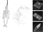 Led halloween girl range 2m 10 cristales para colgar