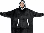 Warm sweatshirt oversize blanket xxl 2in1 thick fur soft hooded dressing gown