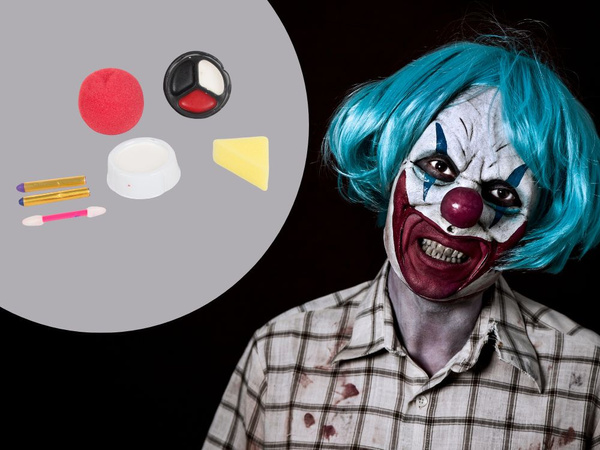 Schminkset clownsnase für halloween schminke für cosplay schminke