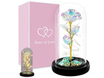 Örök rózsa üvegben ajándék vezetett világító üveg dobozban a nők alkalmából