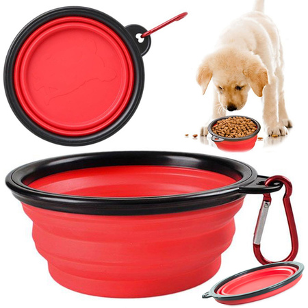 Coupe pliante en silicone pour chien, chat, voyage, lumiere 800ml