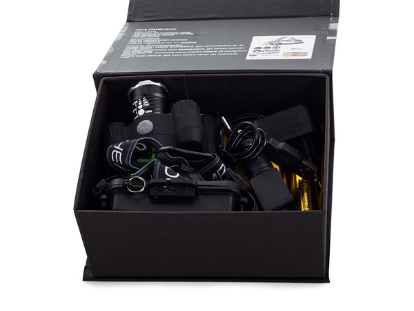 Bailong head torch 5x led + cob cree xm-l3-u3