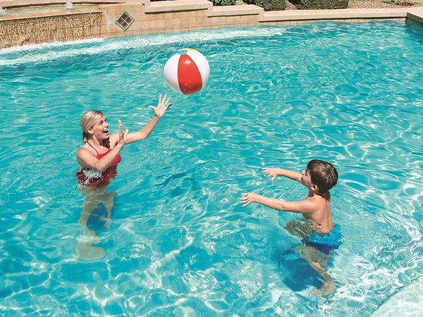 Minge de plajă gonflabilă multicoloră pentru copii 30 cm pentru piscină