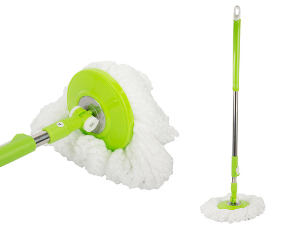 Rotationsmop rotation 360 spender eimer set 2x mikrofaserpads