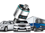 Bluetooth fm transmitter car charger fast 2x usb ilumination