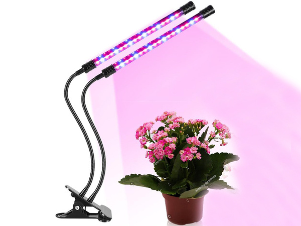 2x lampa na rast rastlín 40 led časovač usb klip