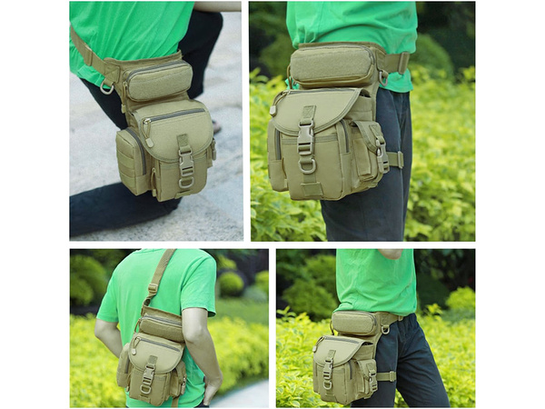 Hip pouch leg bag military tactical capacious military kidney