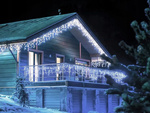 Lights light curtain christmas garland decoration 300 led cold ip44
