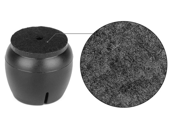 Chair leg caps felt 12-16mm black 16pcs
