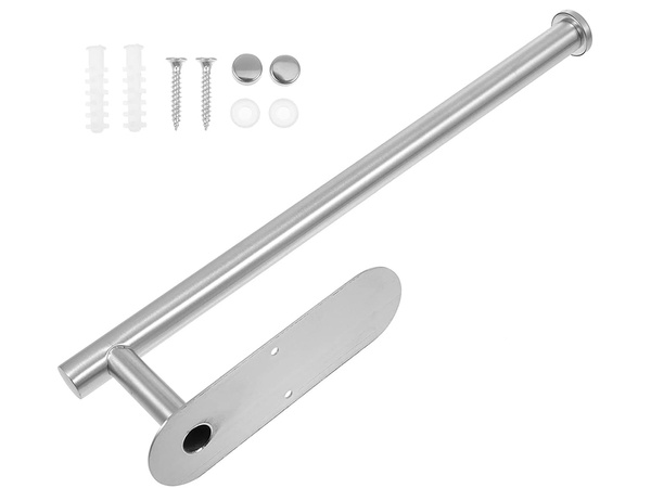 Toallero de cocina adhesivo metal plata loft