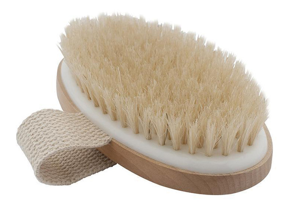 Brosse de massage pour le corps sec humide naturel