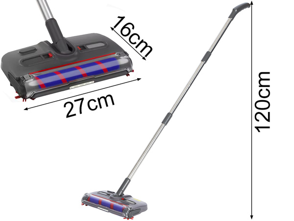 Cordless handheld vacuum cleaner with 360° rotating electric brush kaśka