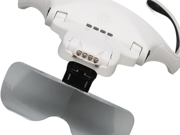 Linterna frontal lupa con 4 leds linterna frontal de precisión 3.5 profesional