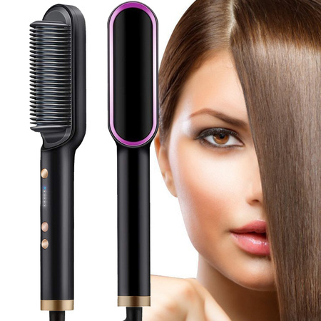 Hair straightener hair straightening brush