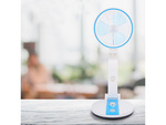 Ventilador plegable lámpara de escritorio inalámbrica ventilador de escritorio de pie